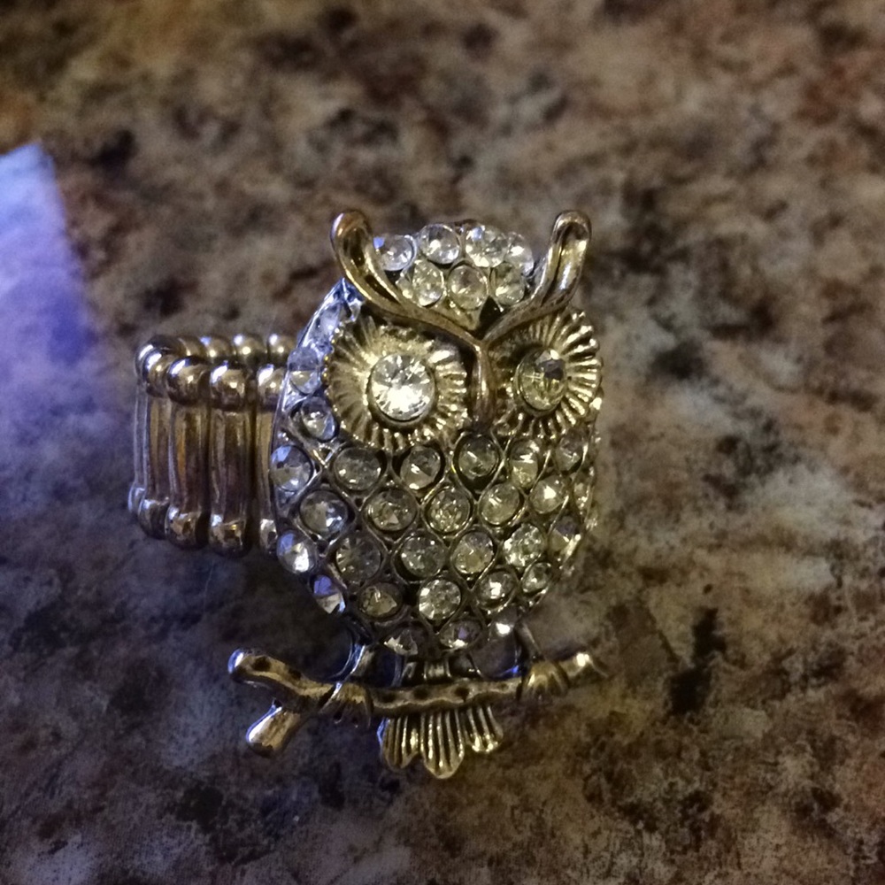 Owl stretchy ring